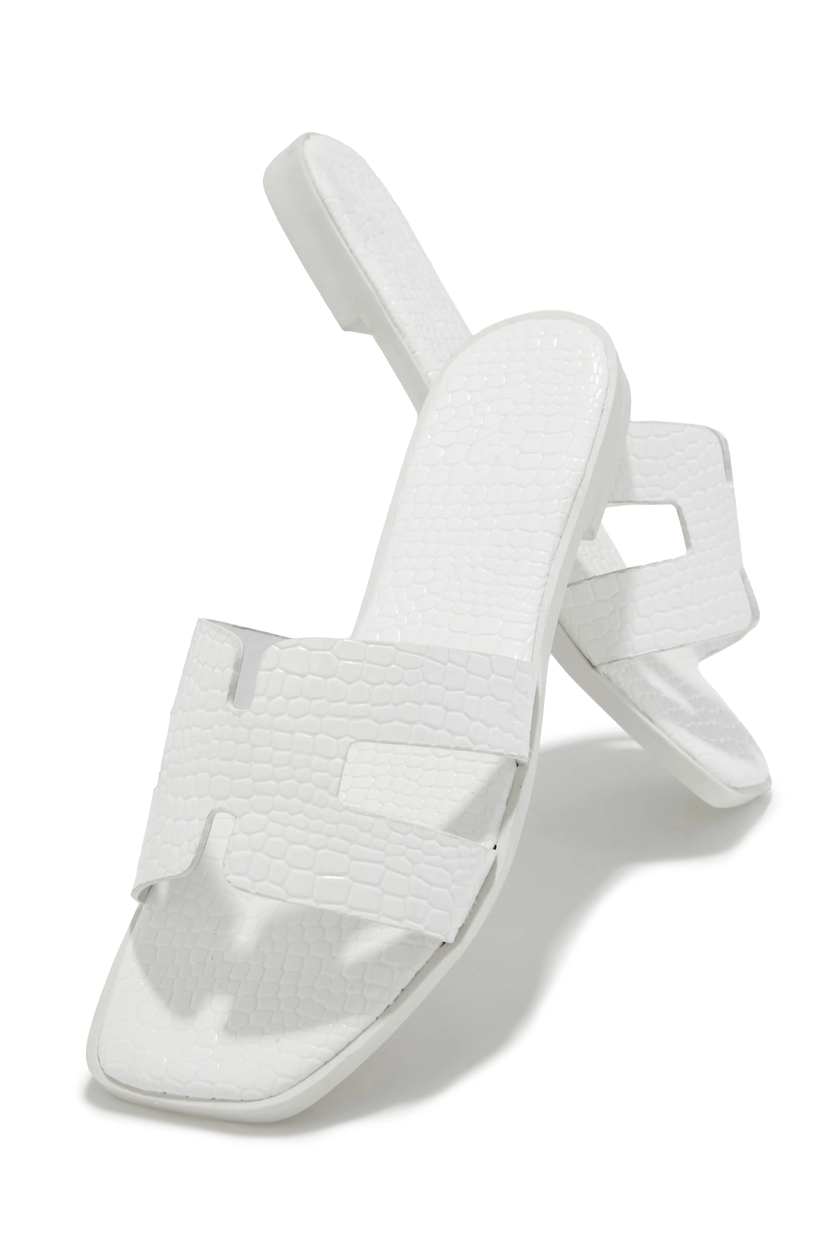 Vianka Slip On Sandals - White