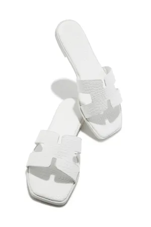 Vianka Slip On Sandals - White