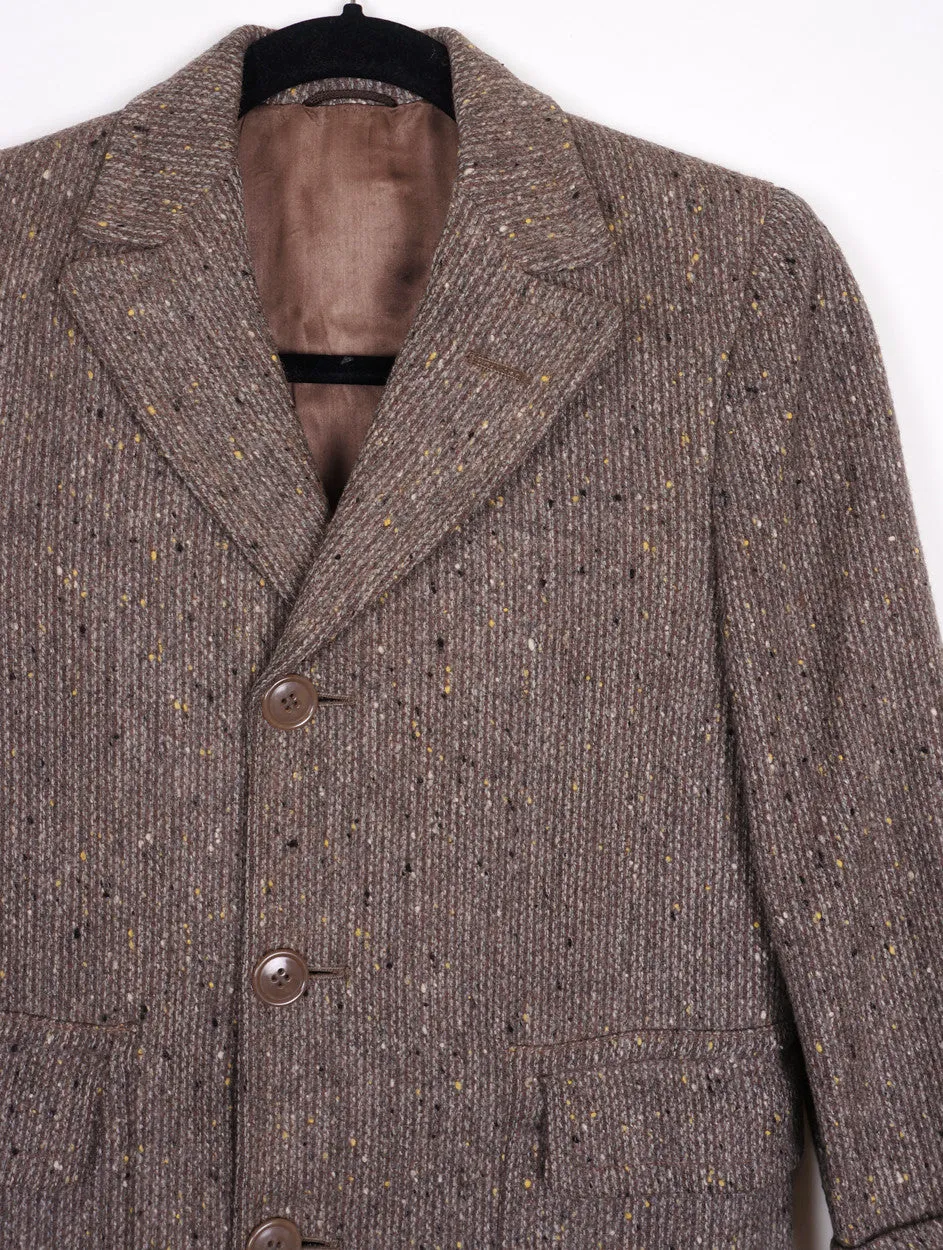 Vintage Boys Coat Wool Tweed 1950s Fashion Size 12