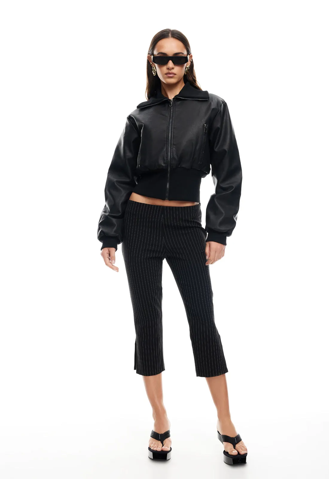 WESTWOOD CROP JACKET - ONYX