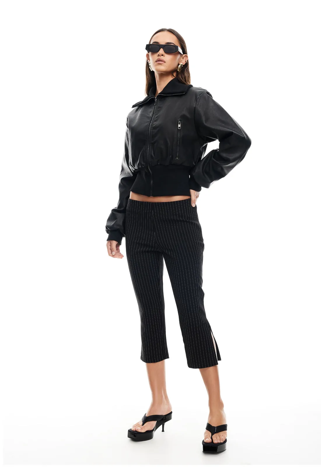 WESTWOOD CROP JACKET - ONYX