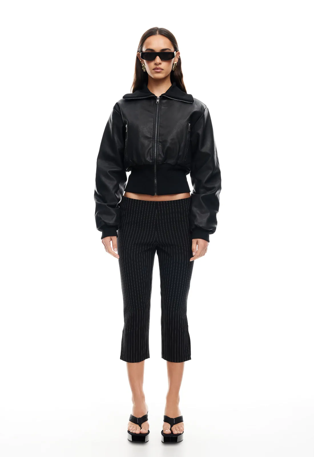 WESTWOOD CROP JACKET - ONYX