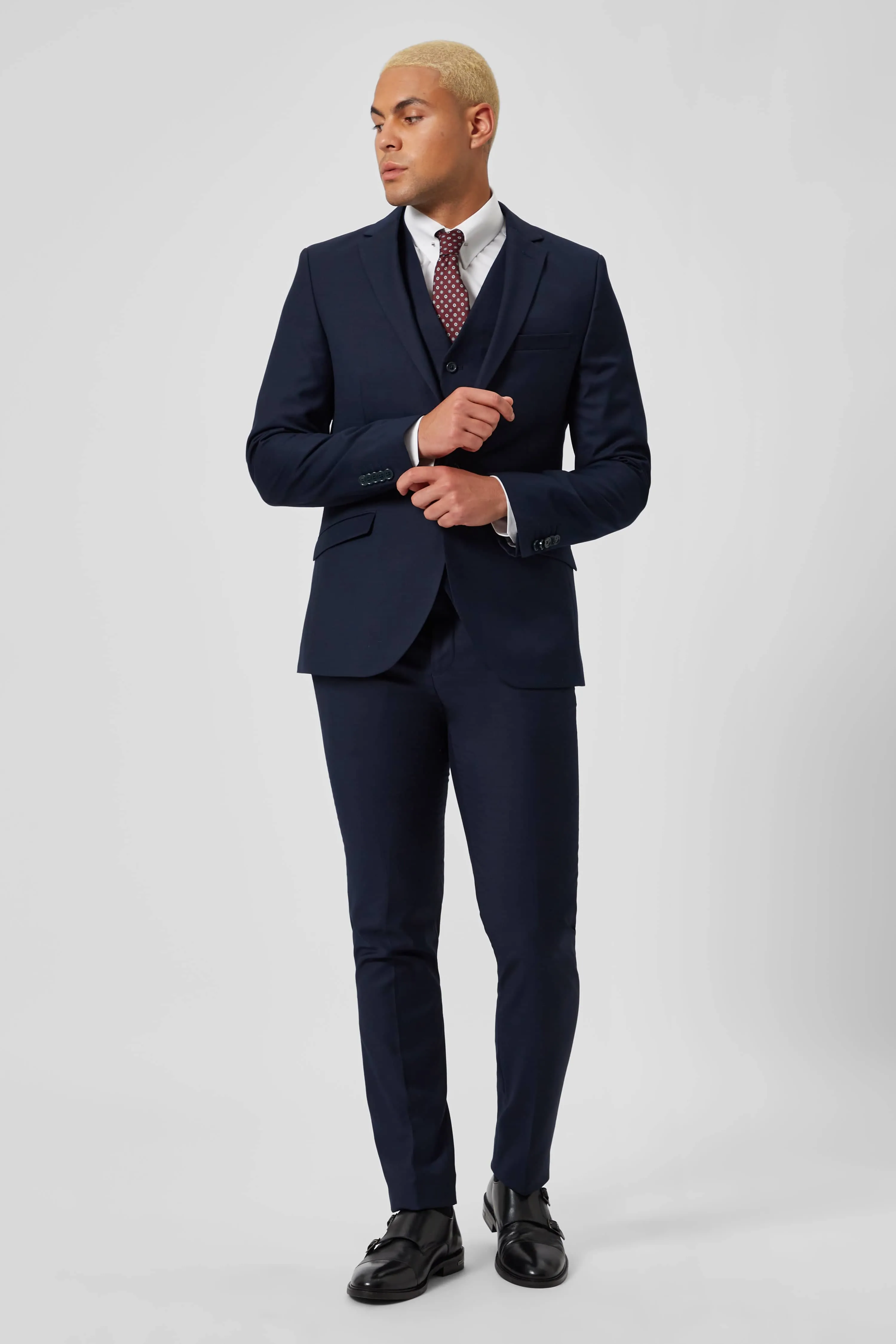 Wilson Slim Fit Navy Trousers - ARCHIVE