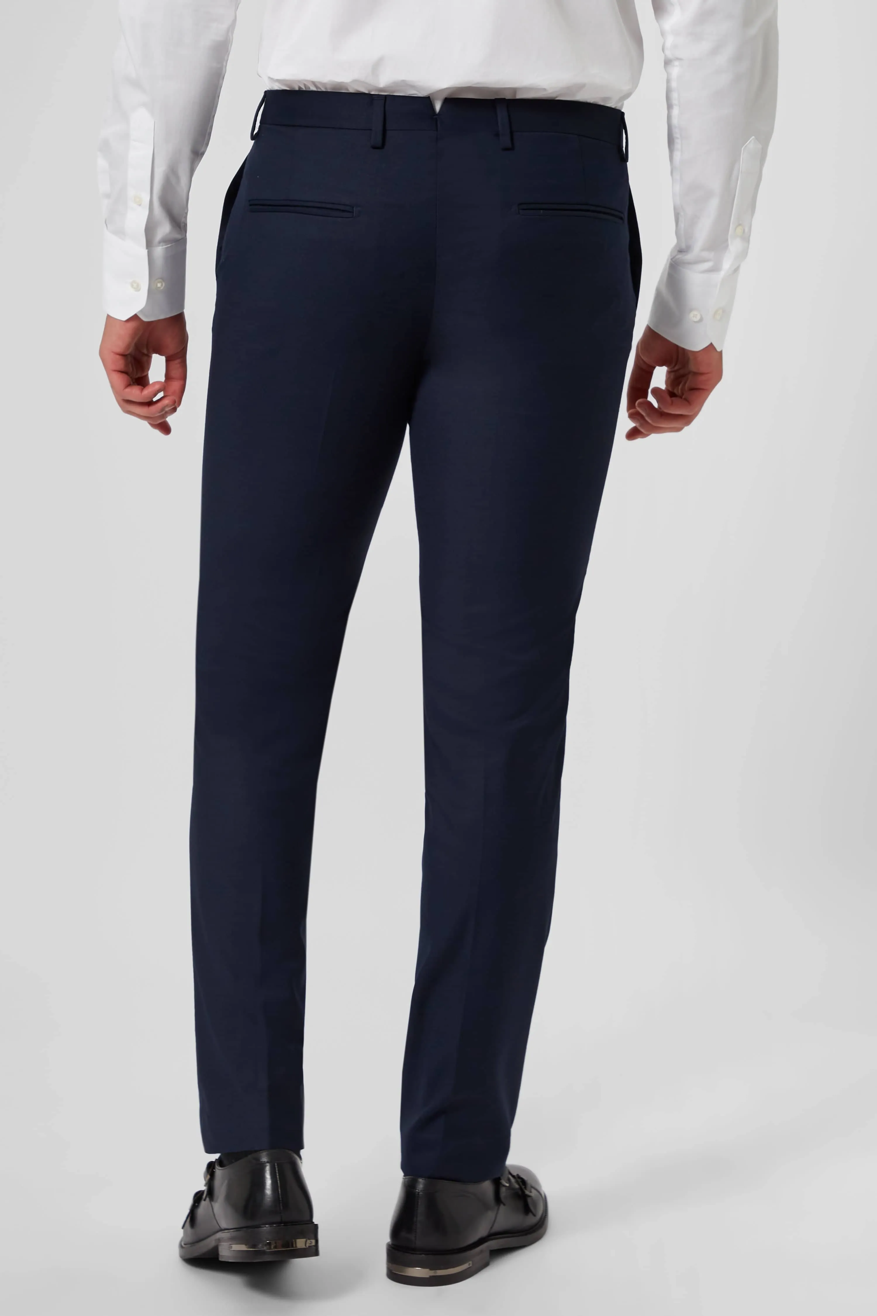 Wilson Slim Fit Navy Trousers - ARCHIVE