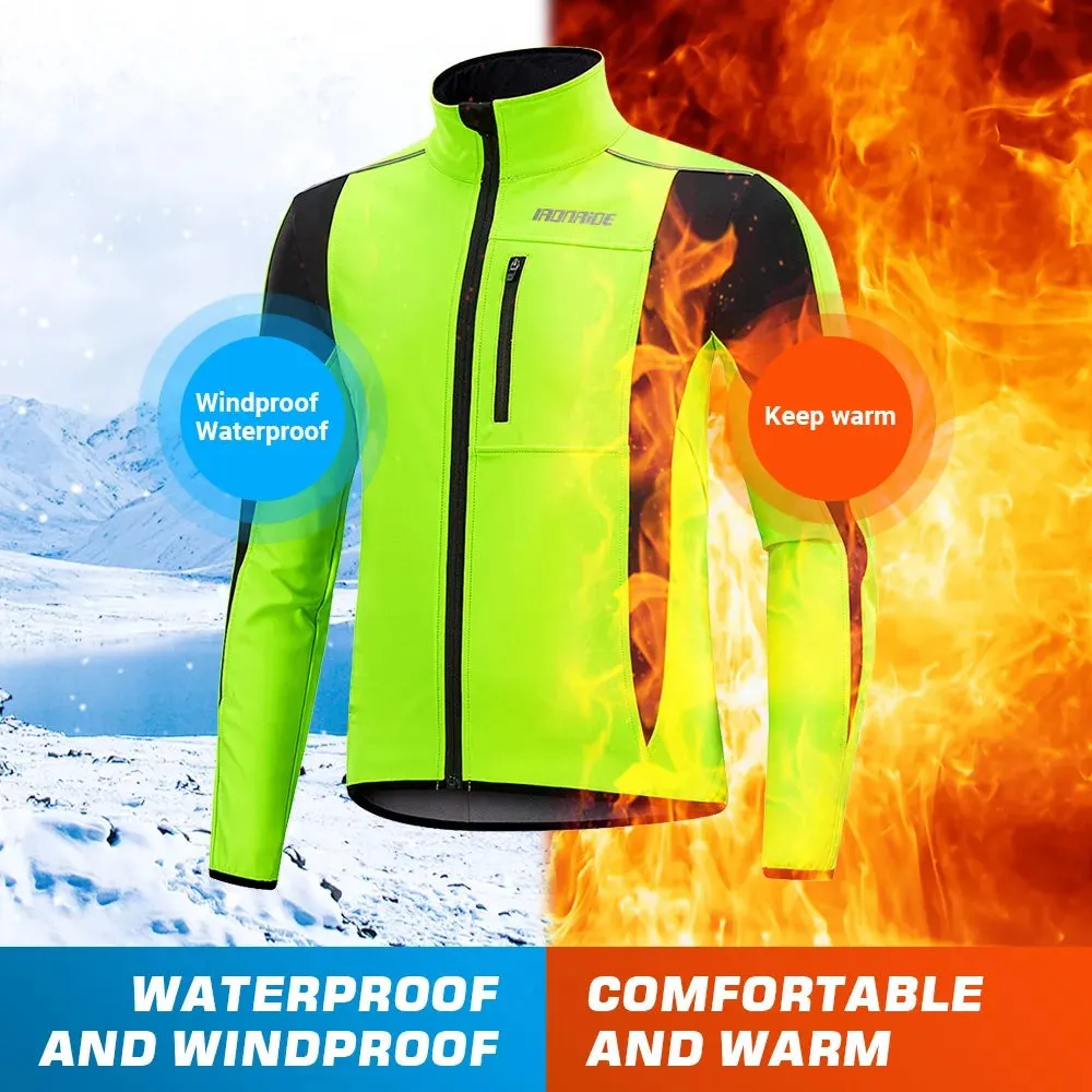 Winter Cycling Jacket Men Windproof Bicycle Jersey Mountain MTB Road Bike Clothing Windproof Jersey Coat