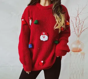 Winter Sleigh womens ugly christmas crew neck sweater | Christmas sweatshirt | womens jumper