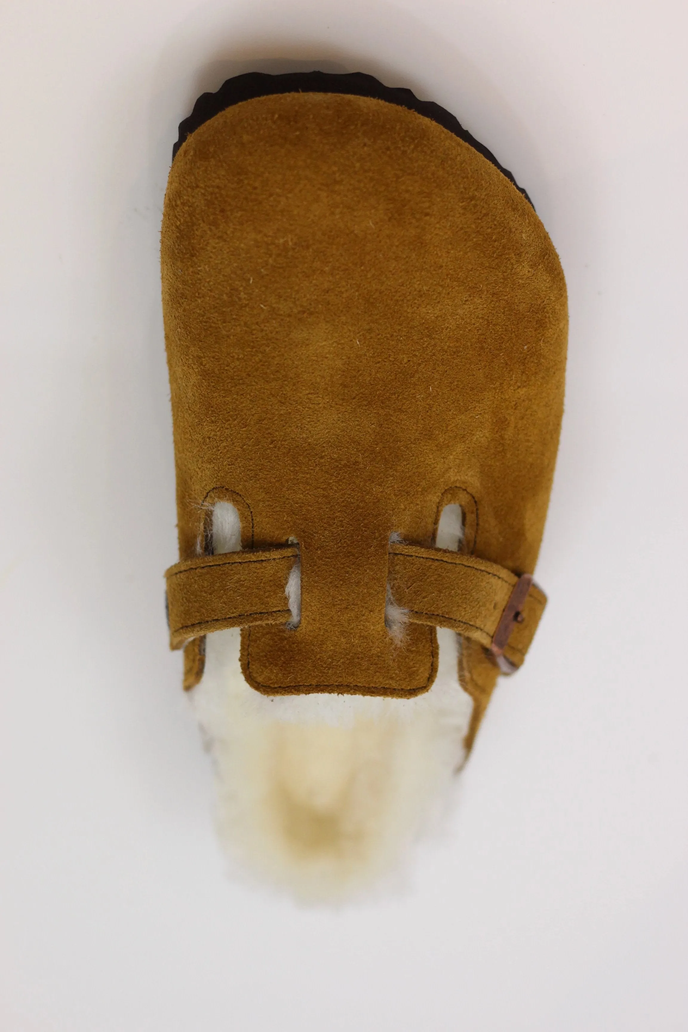 Women's Boston Shearling Clog - Mink Suede/Shearling