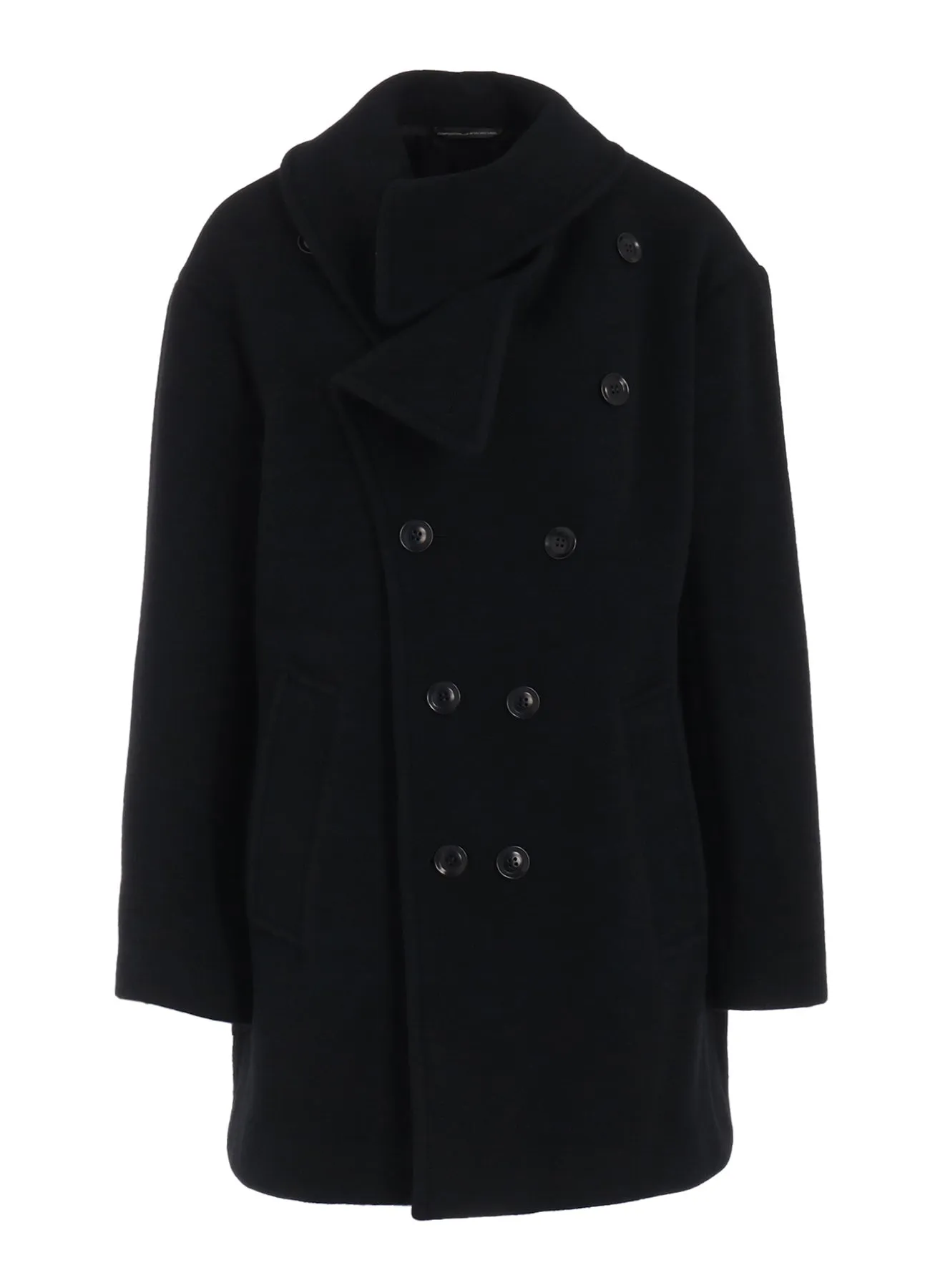 WOOL DOUBLE MOSSER SHORT COAT