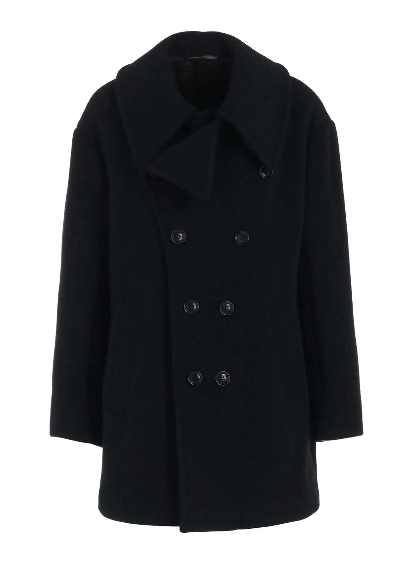 WOOL DOUBLE MOSSER SHORT COAT