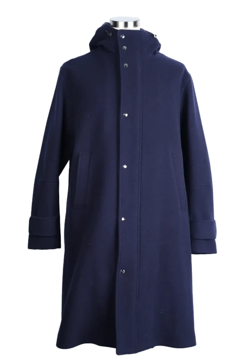 Wool Hooded Dress Coat