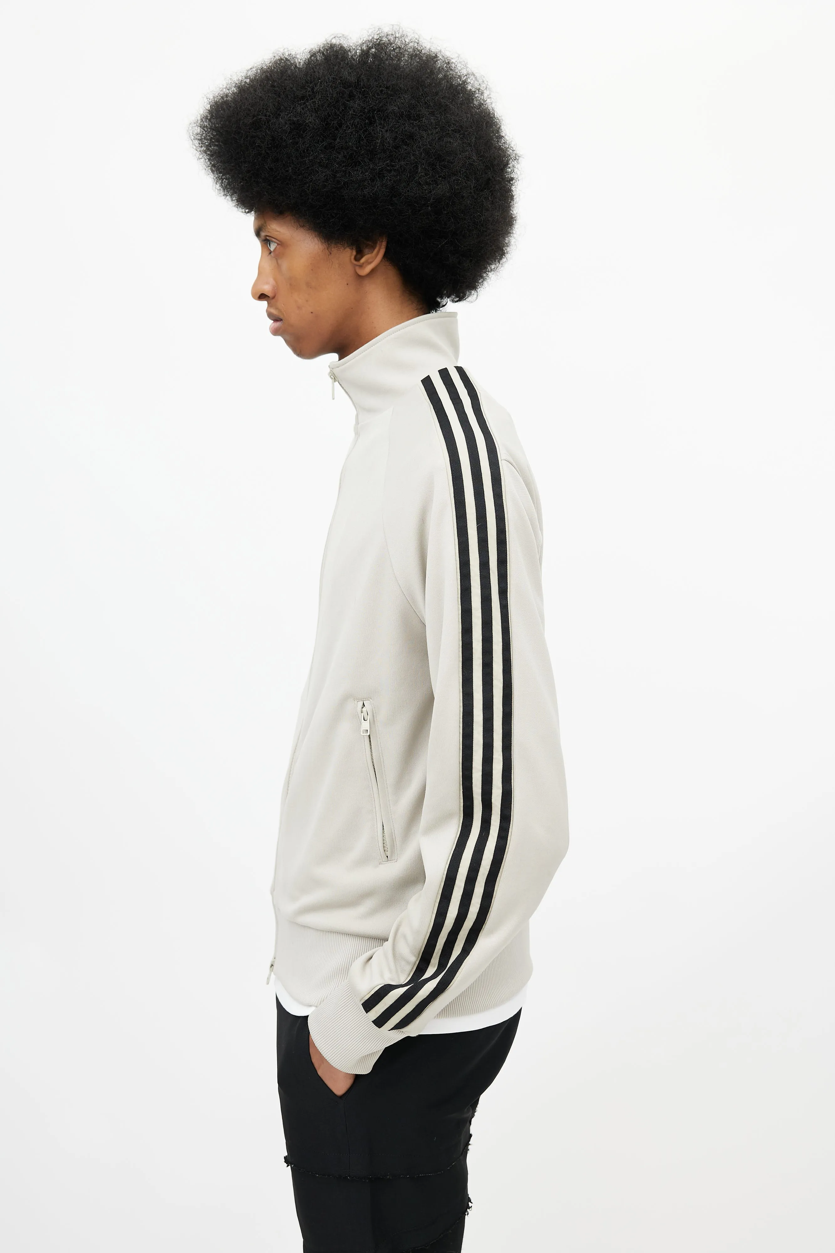 x Adidas Beige & Black Track Jacket