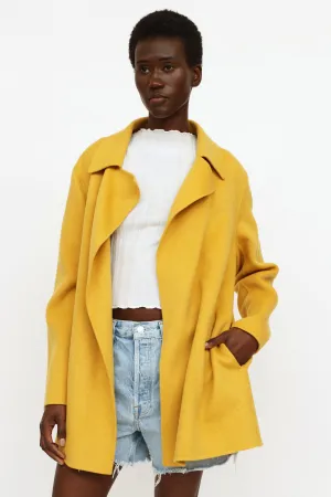 Yellow Wool & Cashmere  Coat