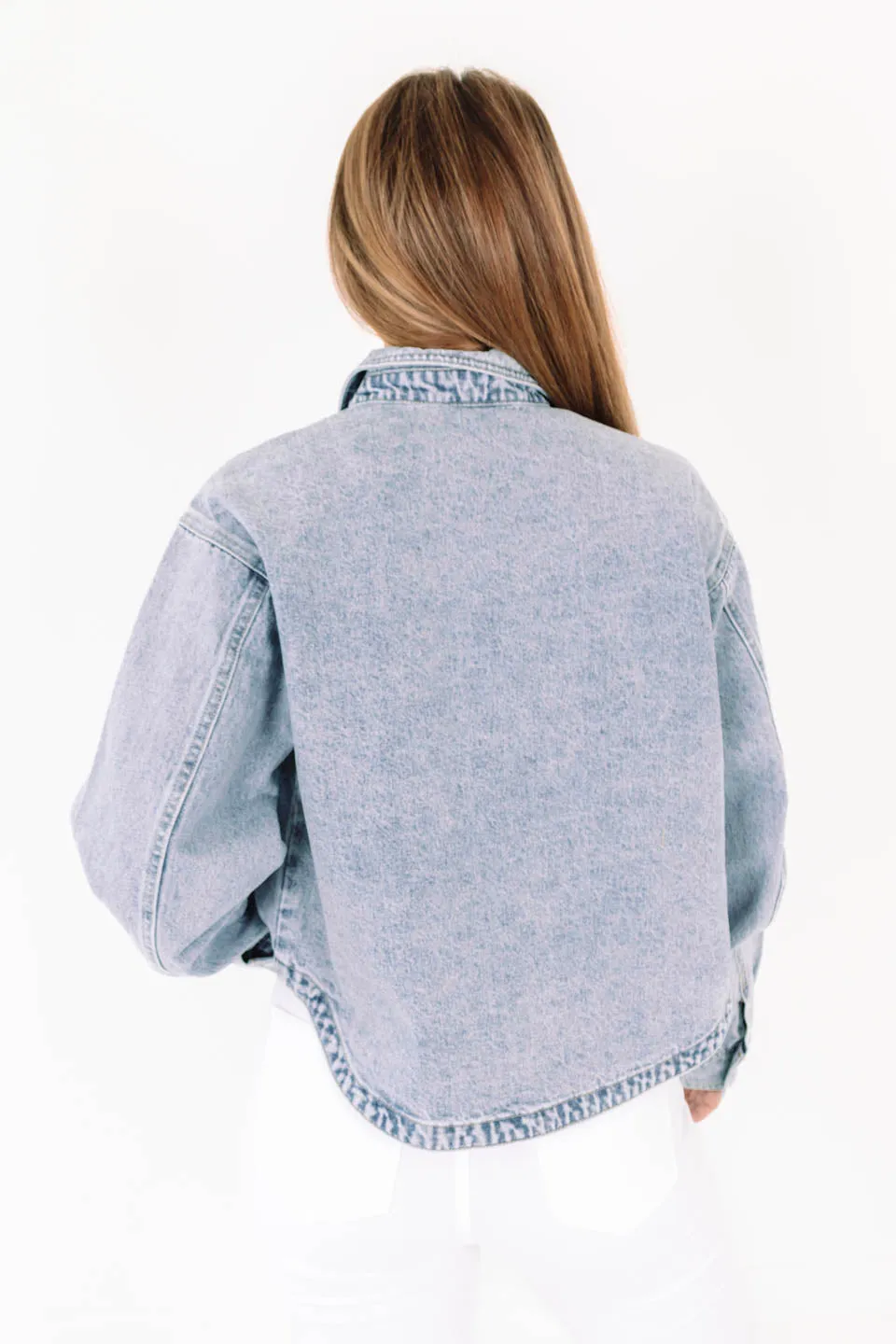 Z Supply All Day Cropped Denim Jacket - Sun Bleached