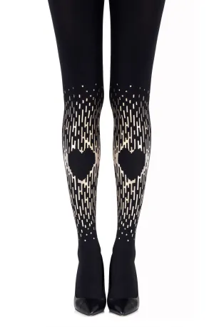 Zohara "Spread The Love" Gold Print Tights