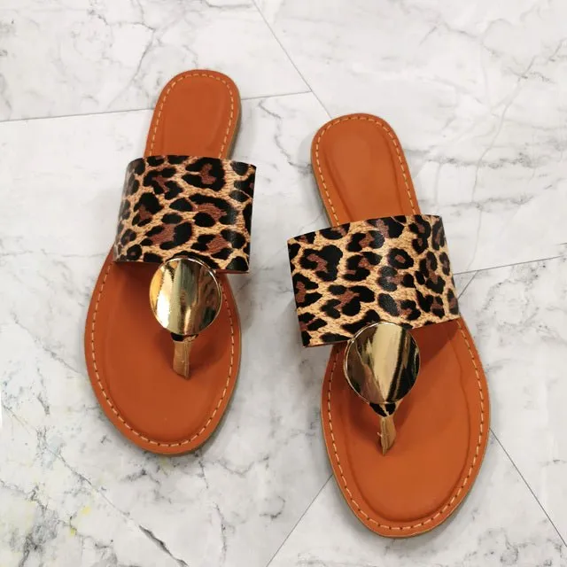 ZONNEBLOEM Leather Slip-On Sandals